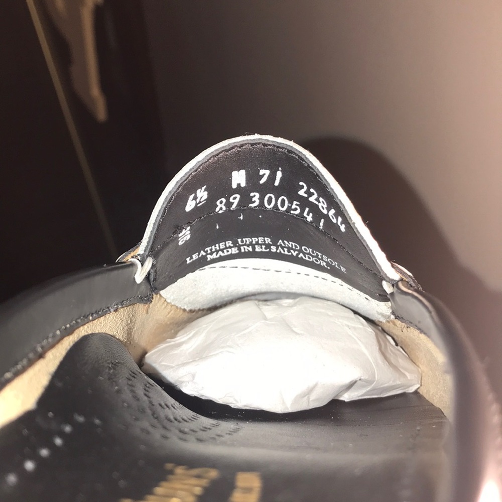 Weejuns Leather Mule Open Back Black White - Picture 7 of 7